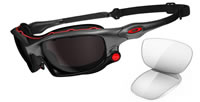 Oakley Wind Jacket Ducati Dark Grey / Warm Grey + Clear (OO9142-03)